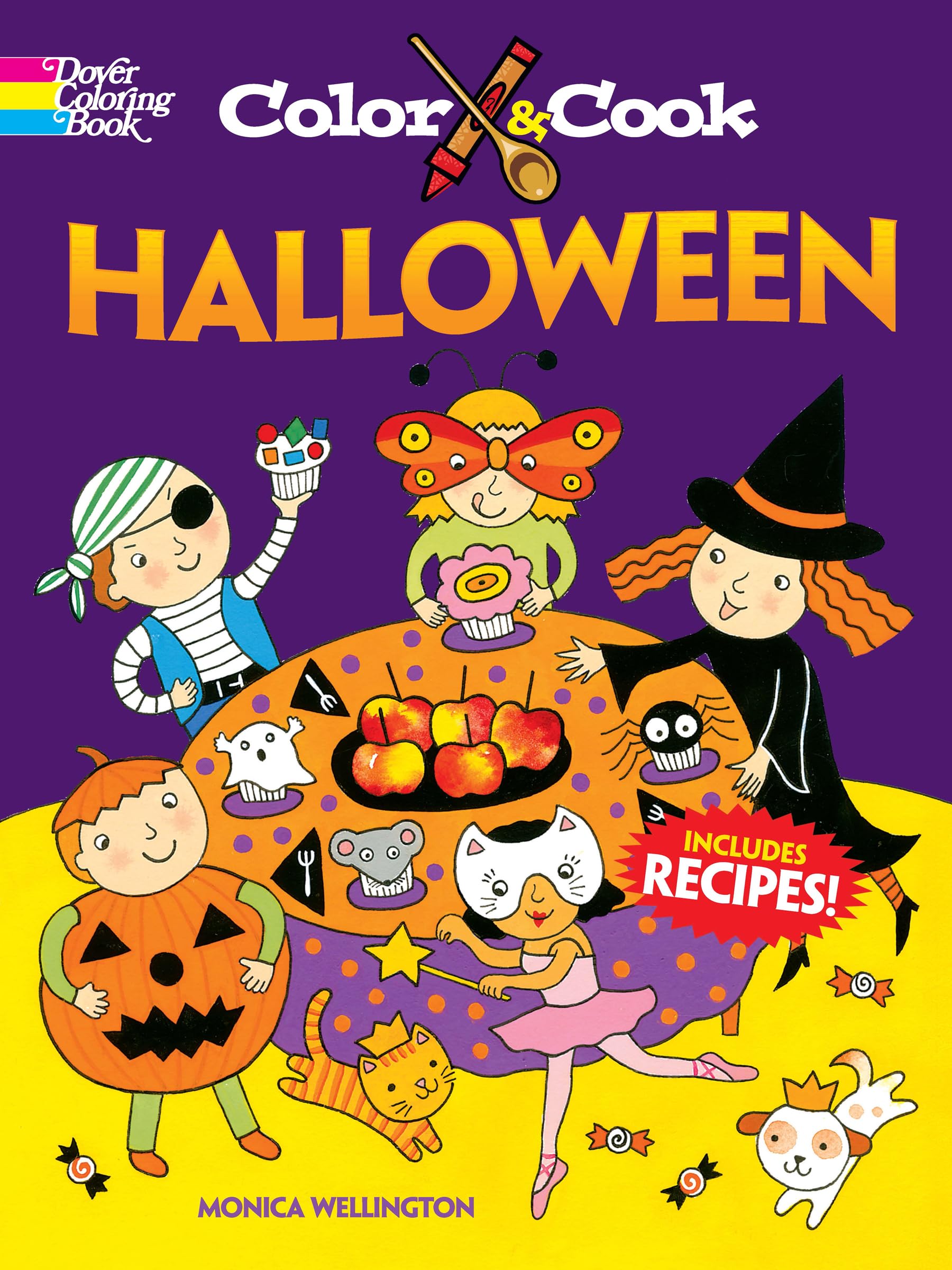 Color & Cook HALLOWEEN (Dover Kids Activity Books: Cooking),Used