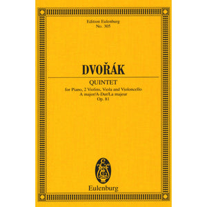 Piano Quintet in A Major, Op. 81: Edition Eulenburg No. 305,Used