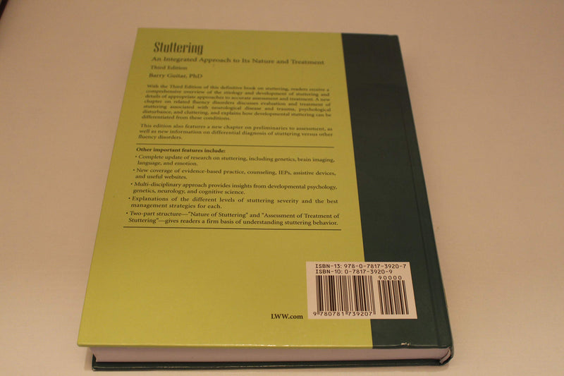 Stuttering: An Integrated Approach to Its Nature and Treatment (3rd Edition),Used