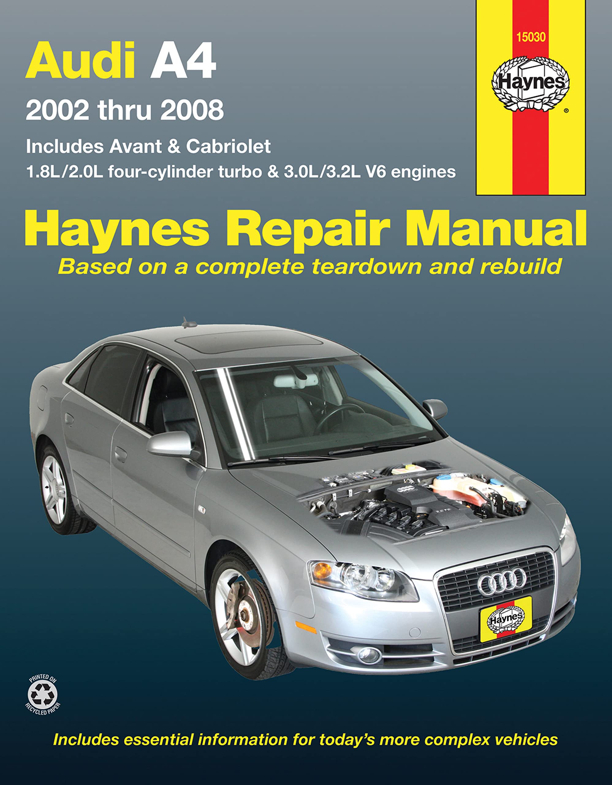 Audi A4 Sedan, Avant, & Cabriolet (20022008) Haynes Repair Manual