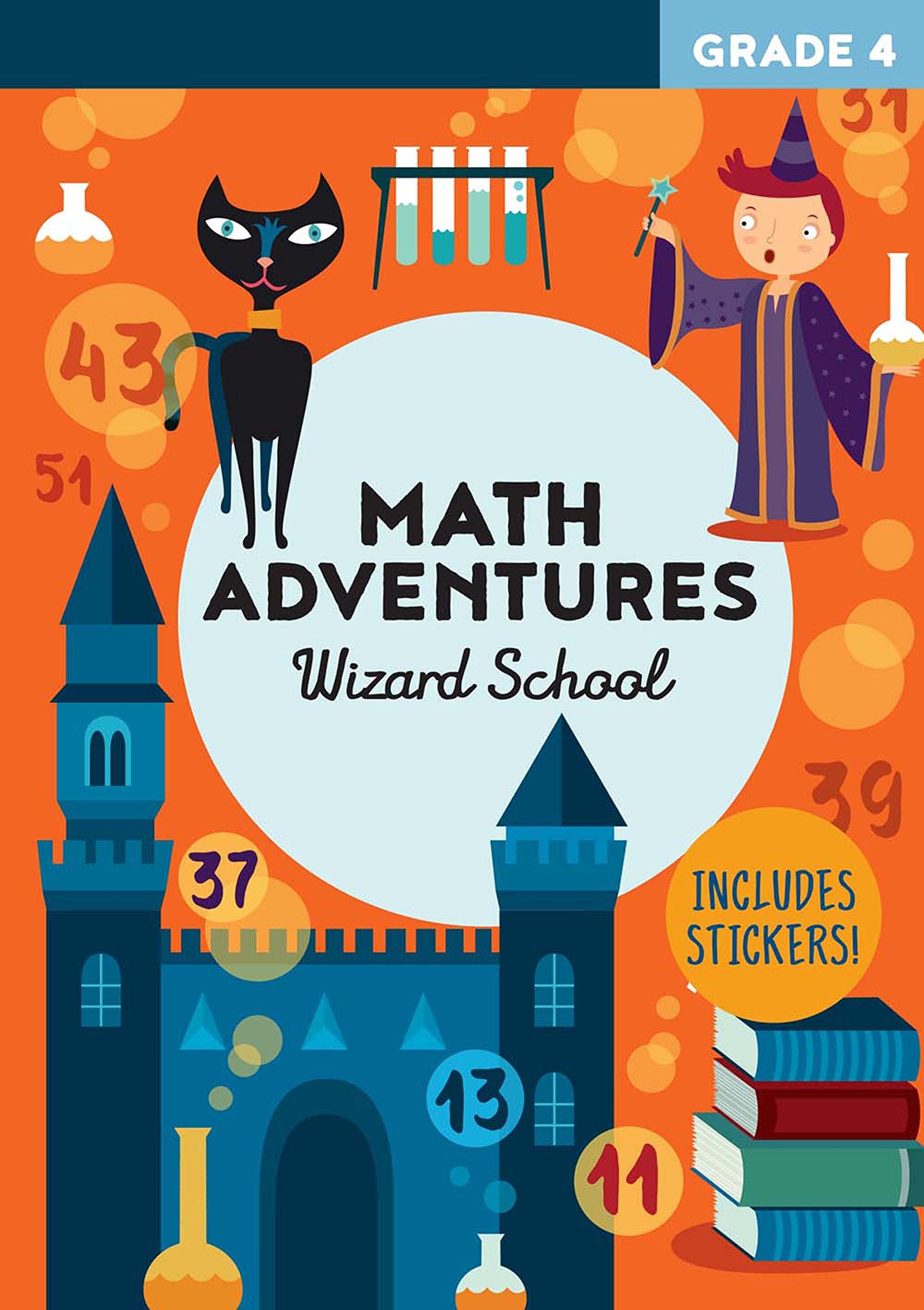 Math Adventures Grade 4: Wizard School,Used