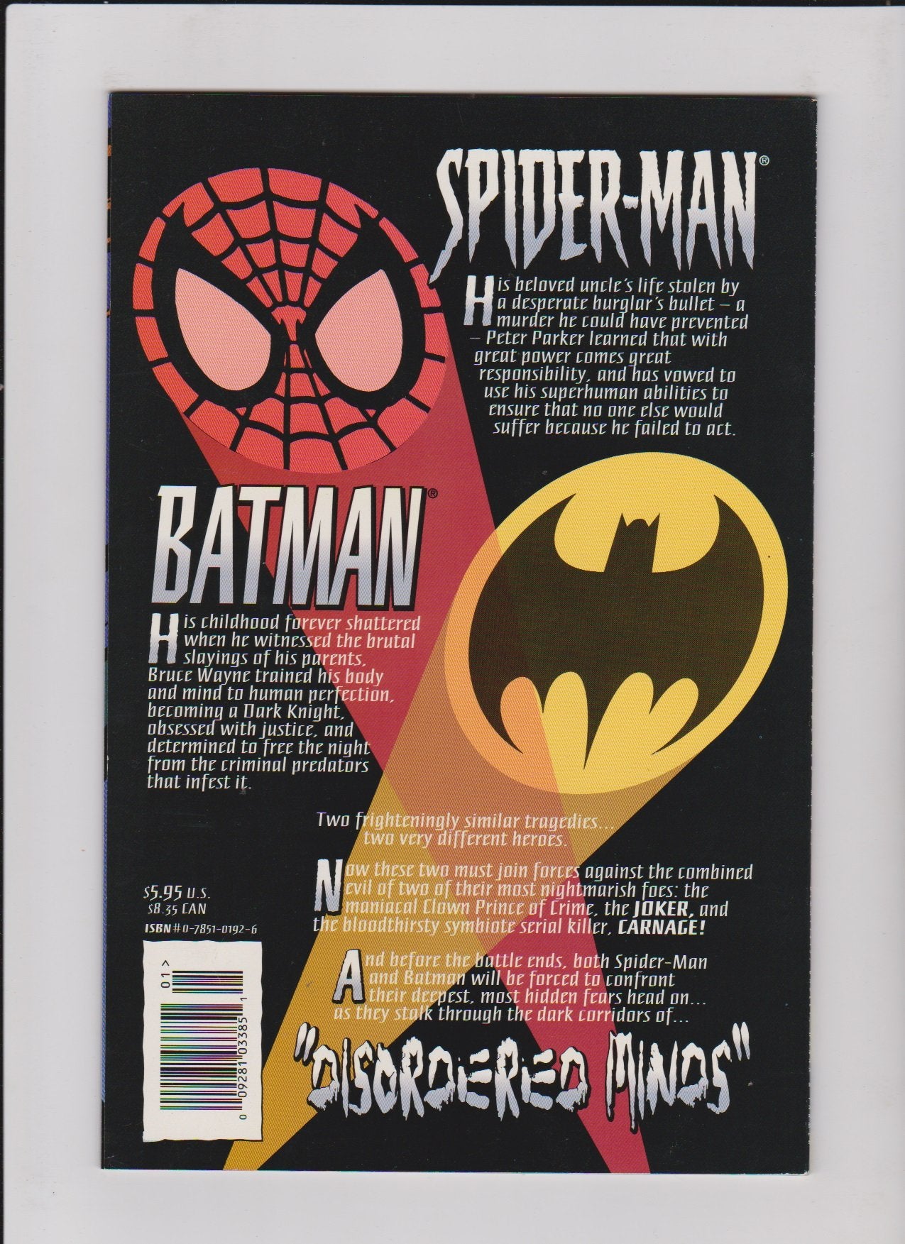 Spiderman And Batman (Disordered Minds),Used