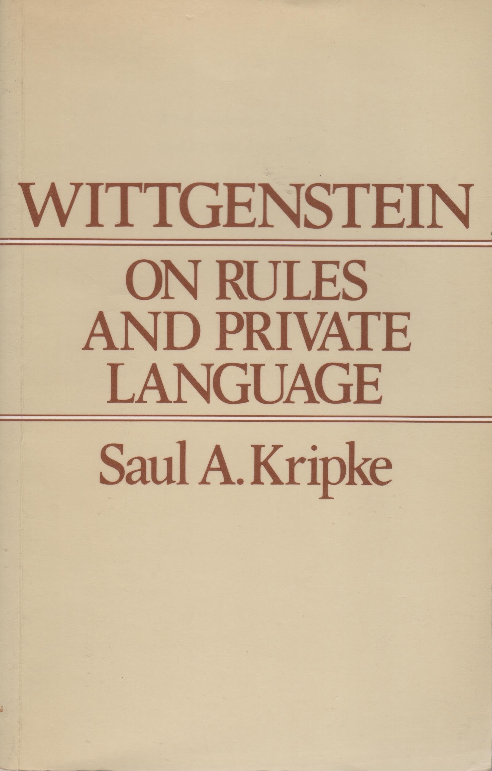 Wittgenstein On Rules And Private Language: An Elementary Exposition