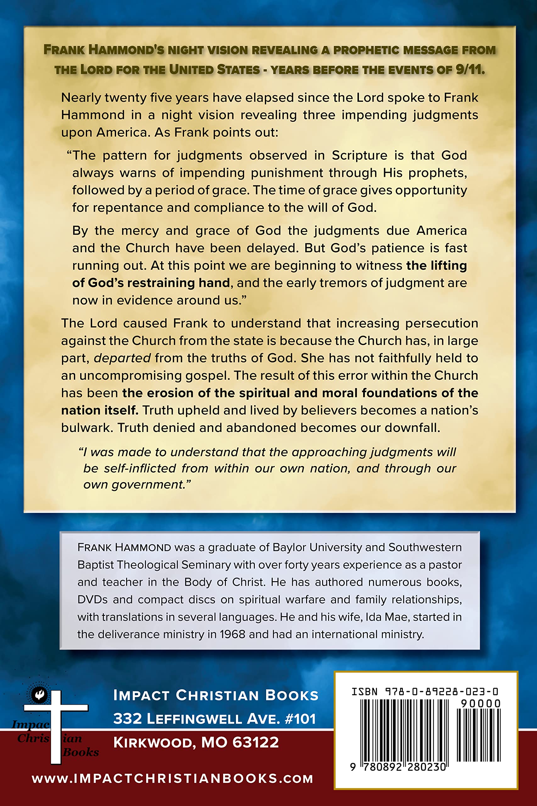 God Warns America: Arise Church!,Used