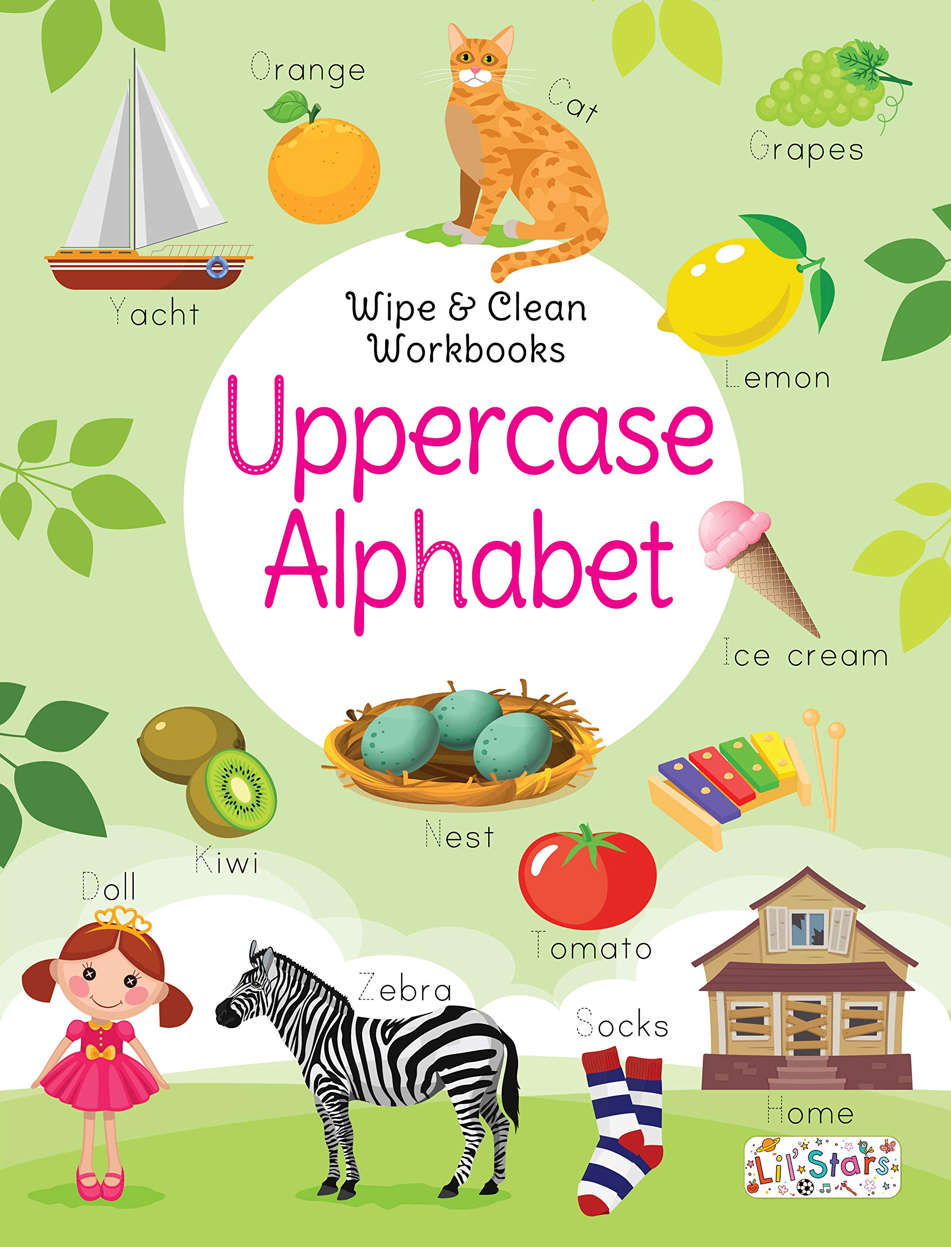 Uppercase Alphabet- Wipe & Clean Workbook With Free Pen