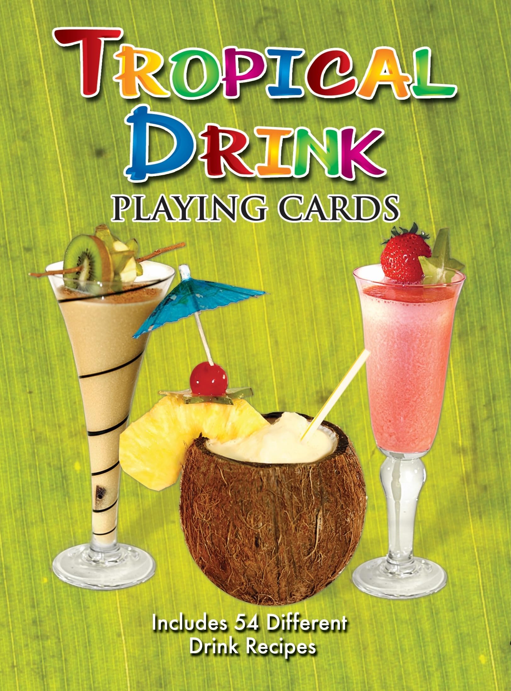 Tropical Cocktail Drink Recipes Playing Cards 54 Cards,New
