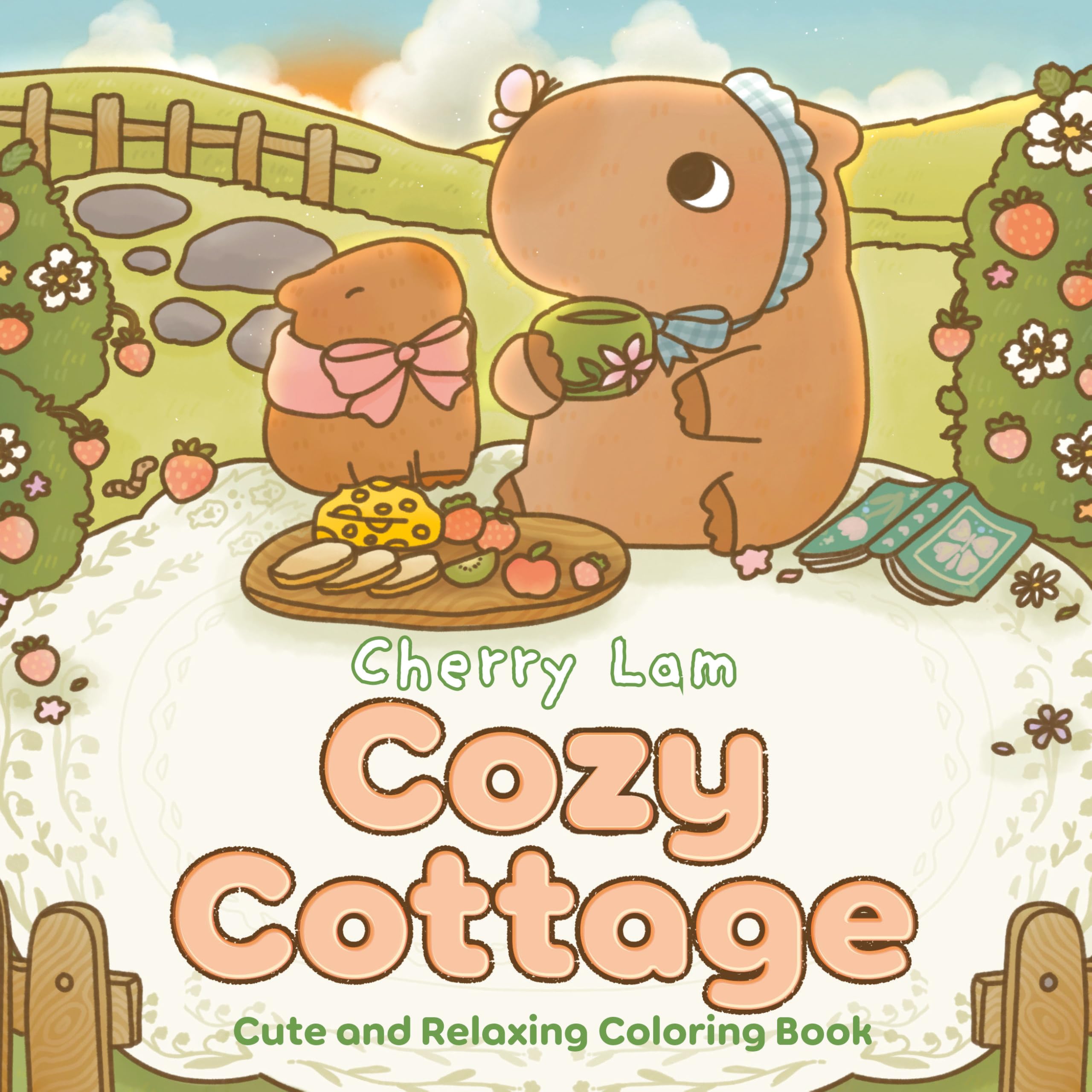 Cozy Cottage: Cute And Relaxing Coloring Book