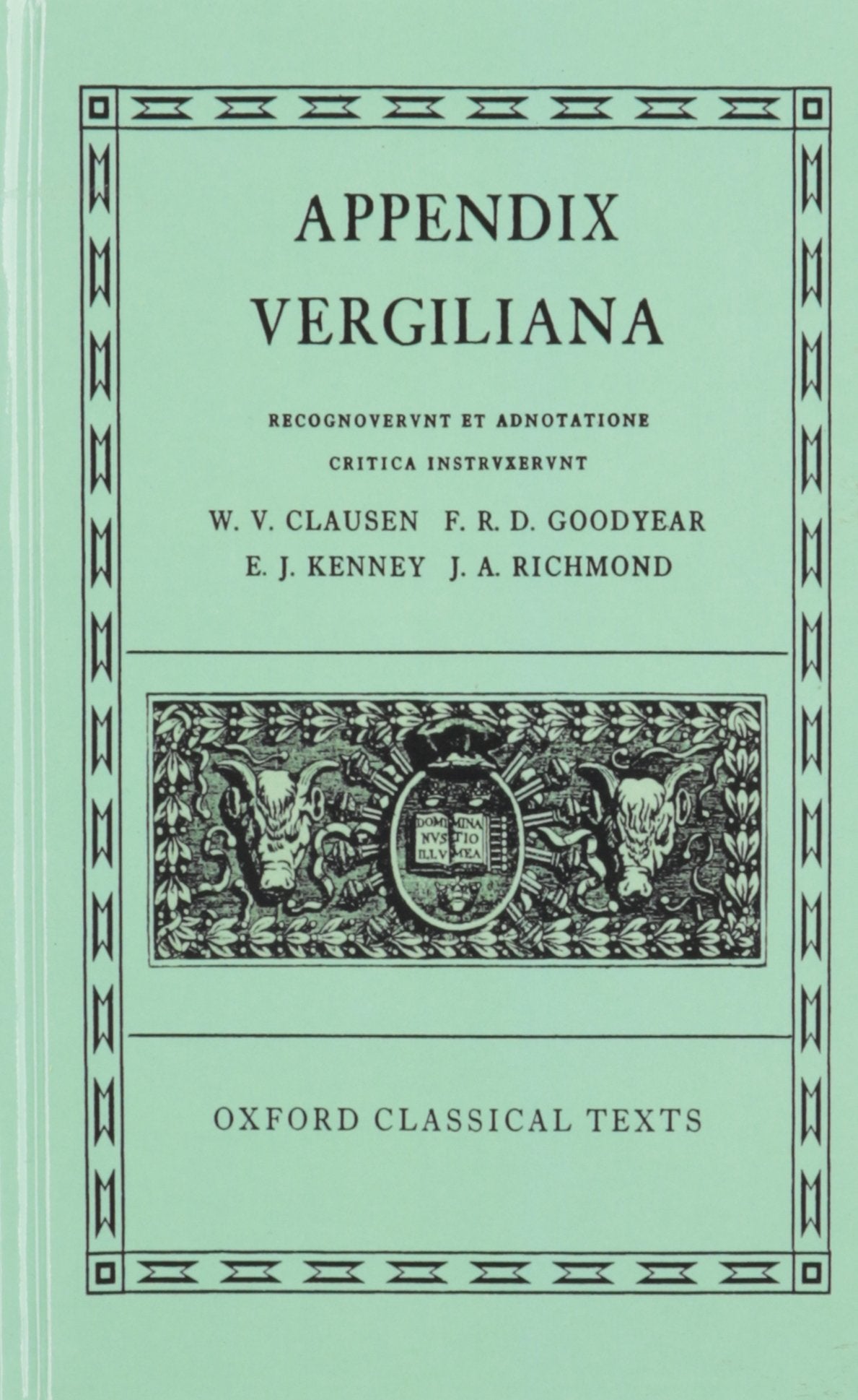 Appendix Vergiliana (Oxford Classical Texts),Used