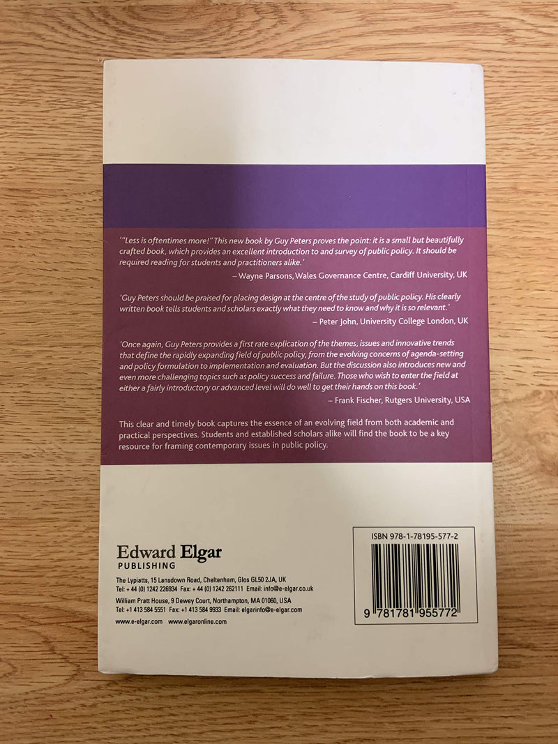 Advanced Introduction to Public Policy (Elgar Advanced Introductions series),Used