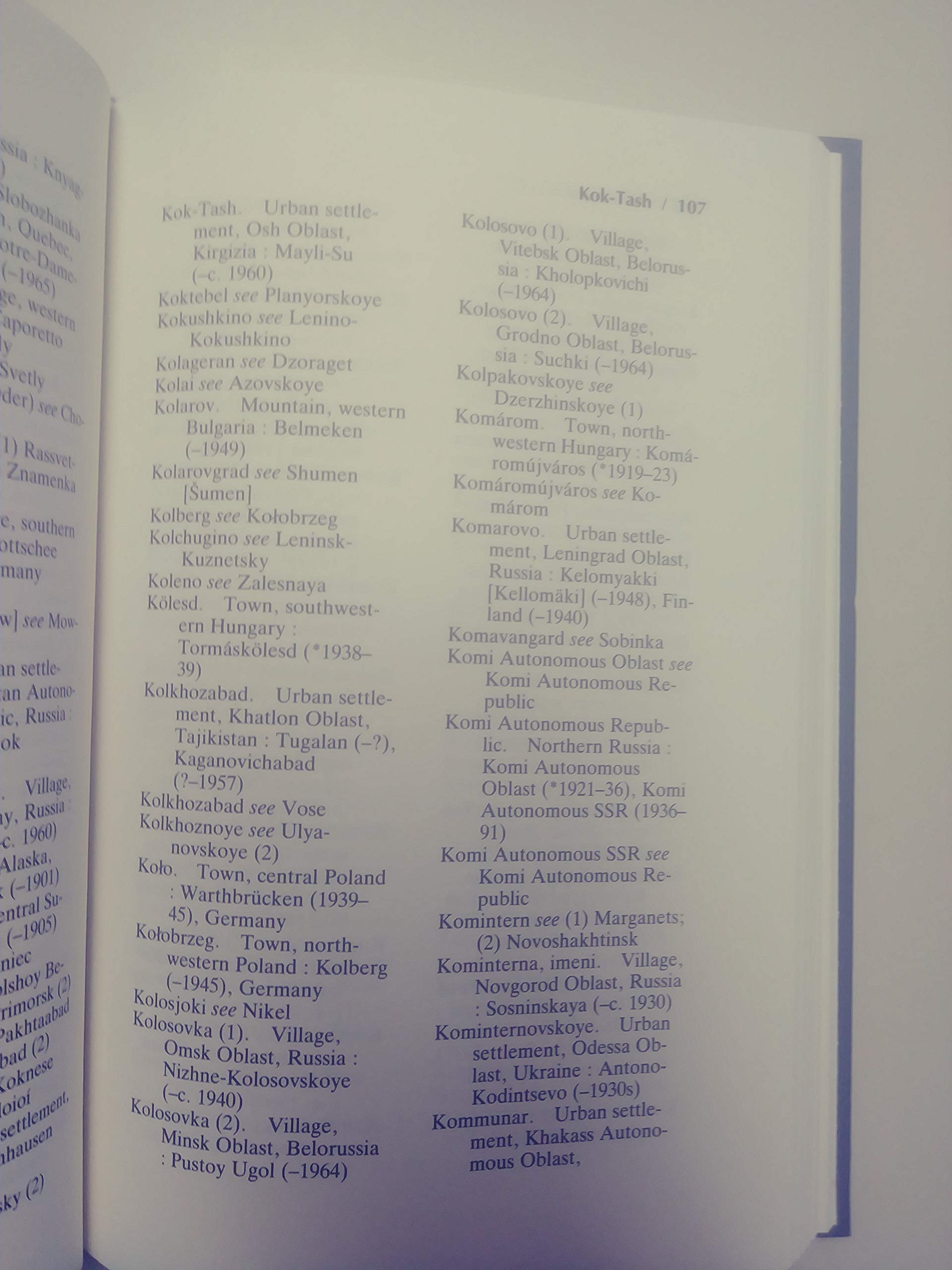 PlaceName Changes, 19001991,Used