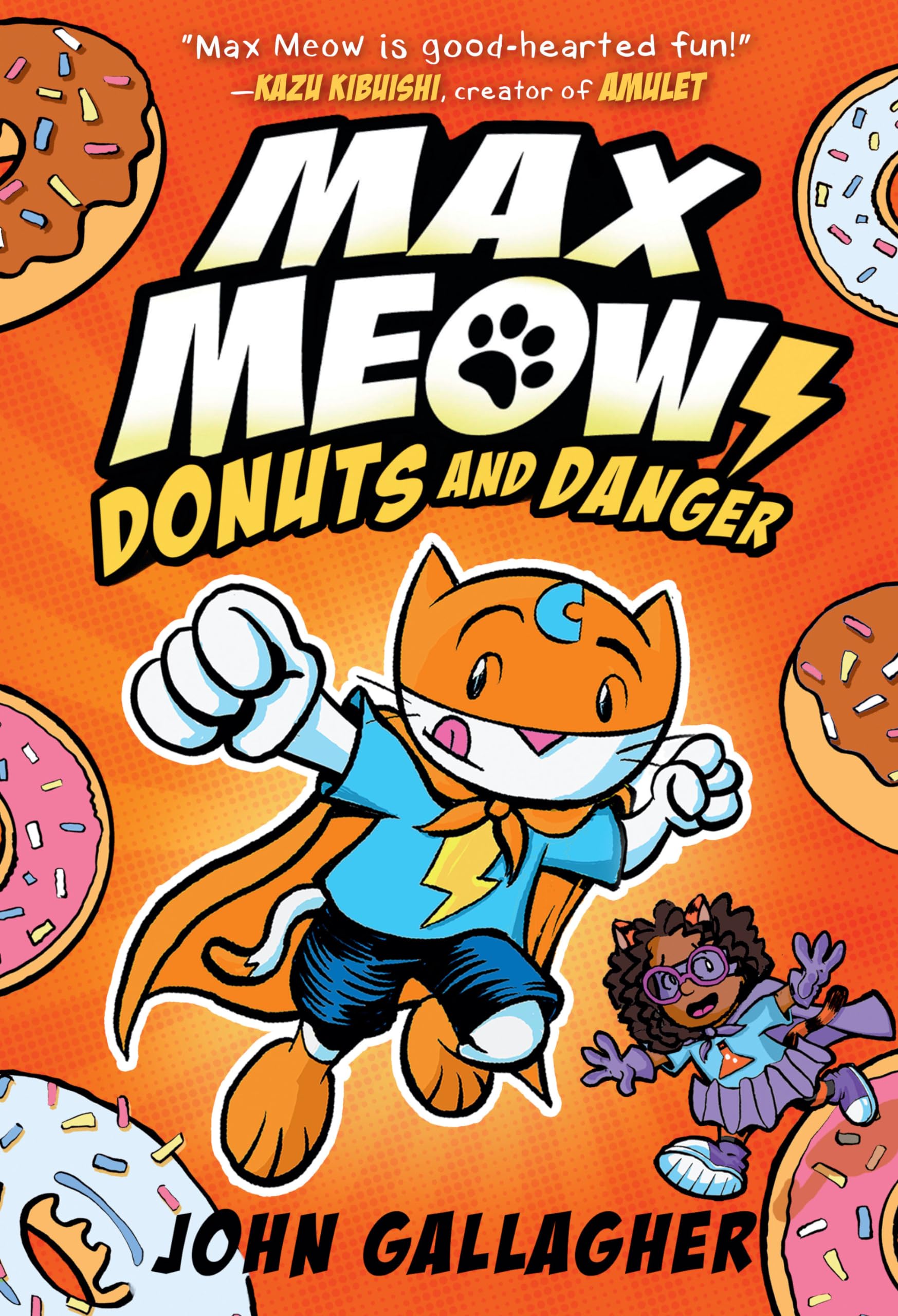 Max Meow Book 2: Donuts and Danger: (A Graphic Novel),New