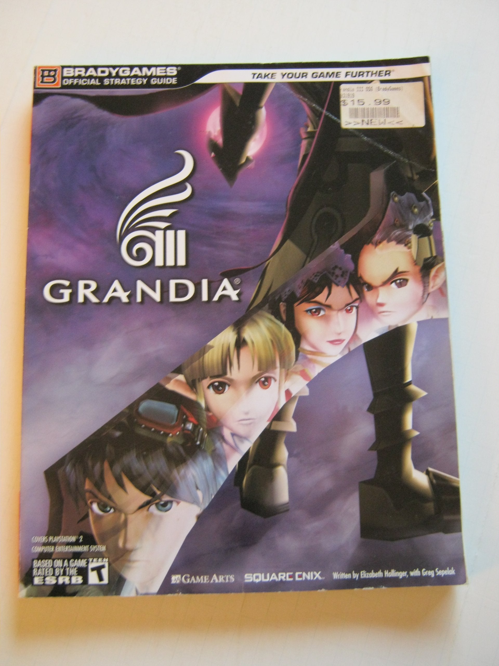Grandia III Official Strategy Guide (Brady Games),Used