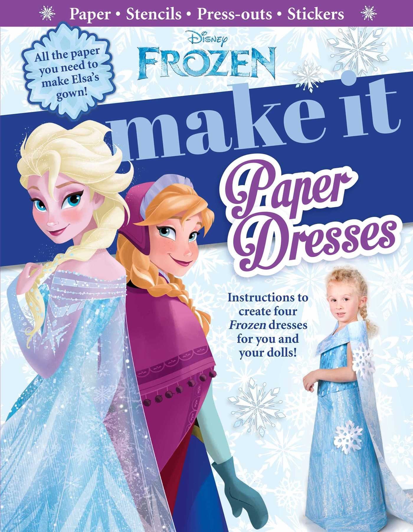 Disney Frozen: Make It Paper Dresses (1),Used