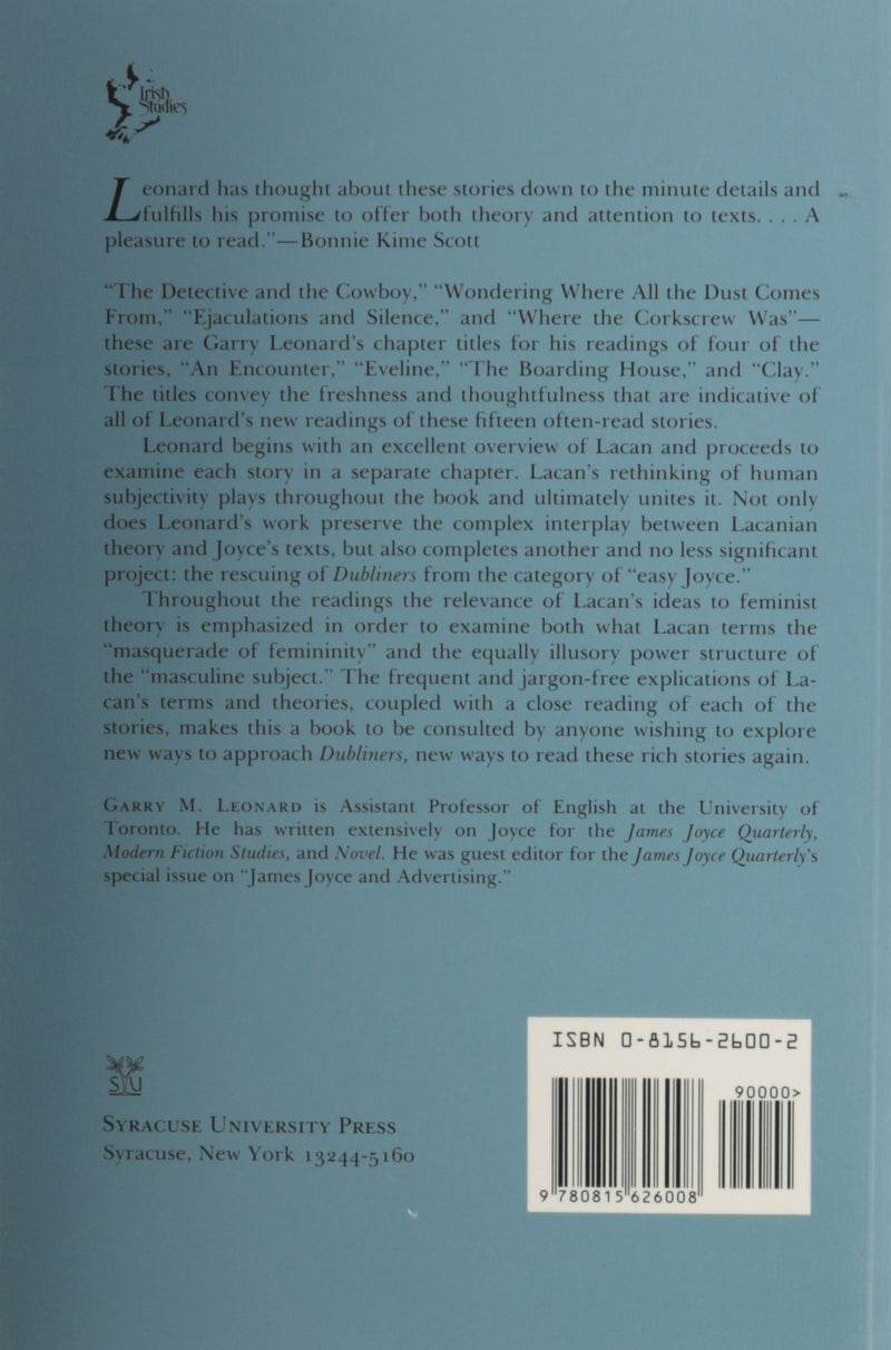Reading Dubliners Again: A Lacanian Perspective (Irish Studies),Used