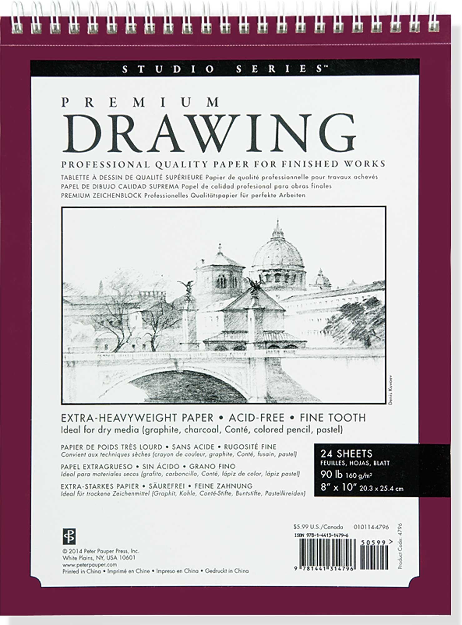 Premium Drawing Pad 8'' X 10'' (Sketchbook, Sketch book) (Studio),Used