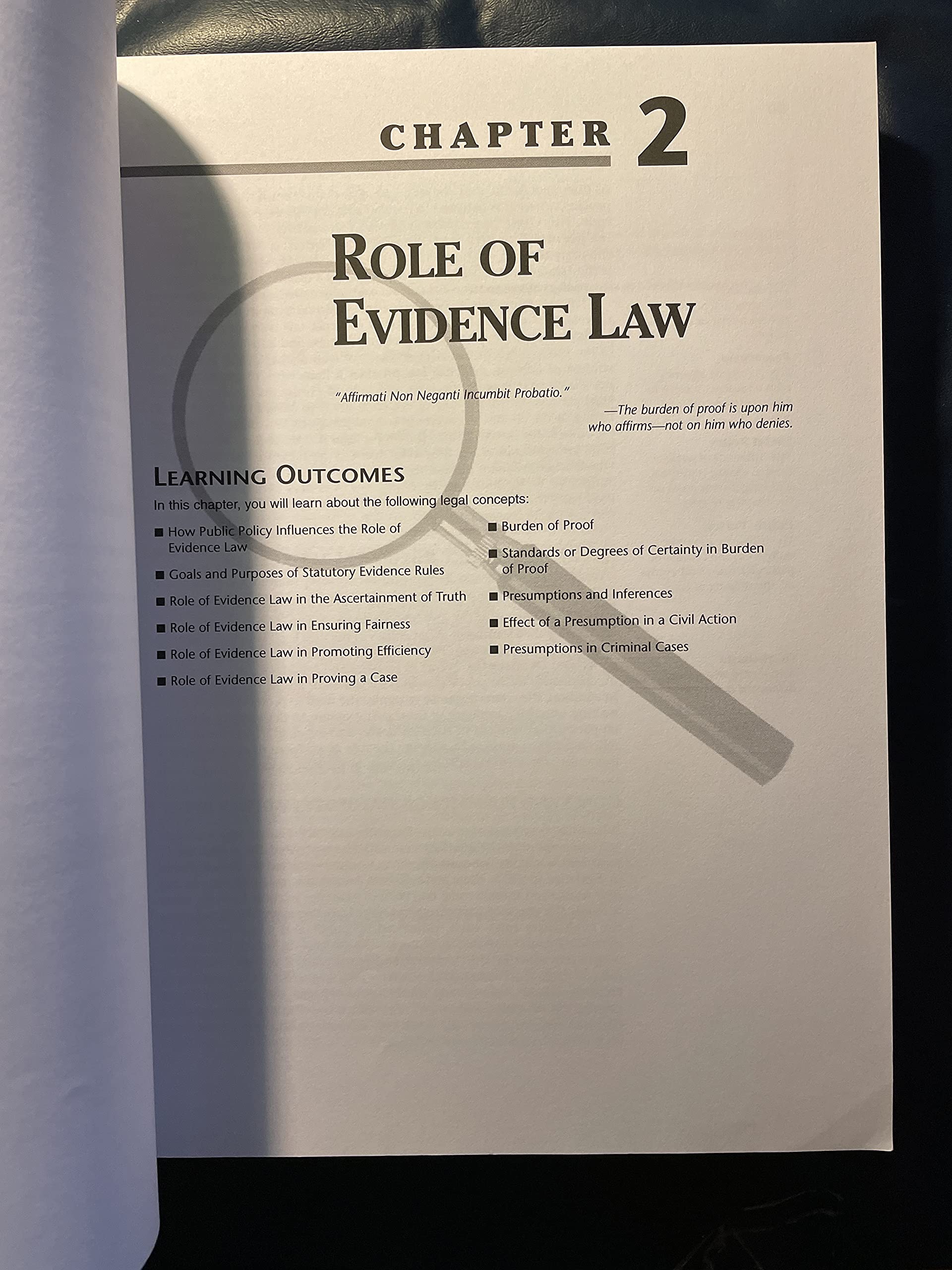 Laws of Evidence,Used