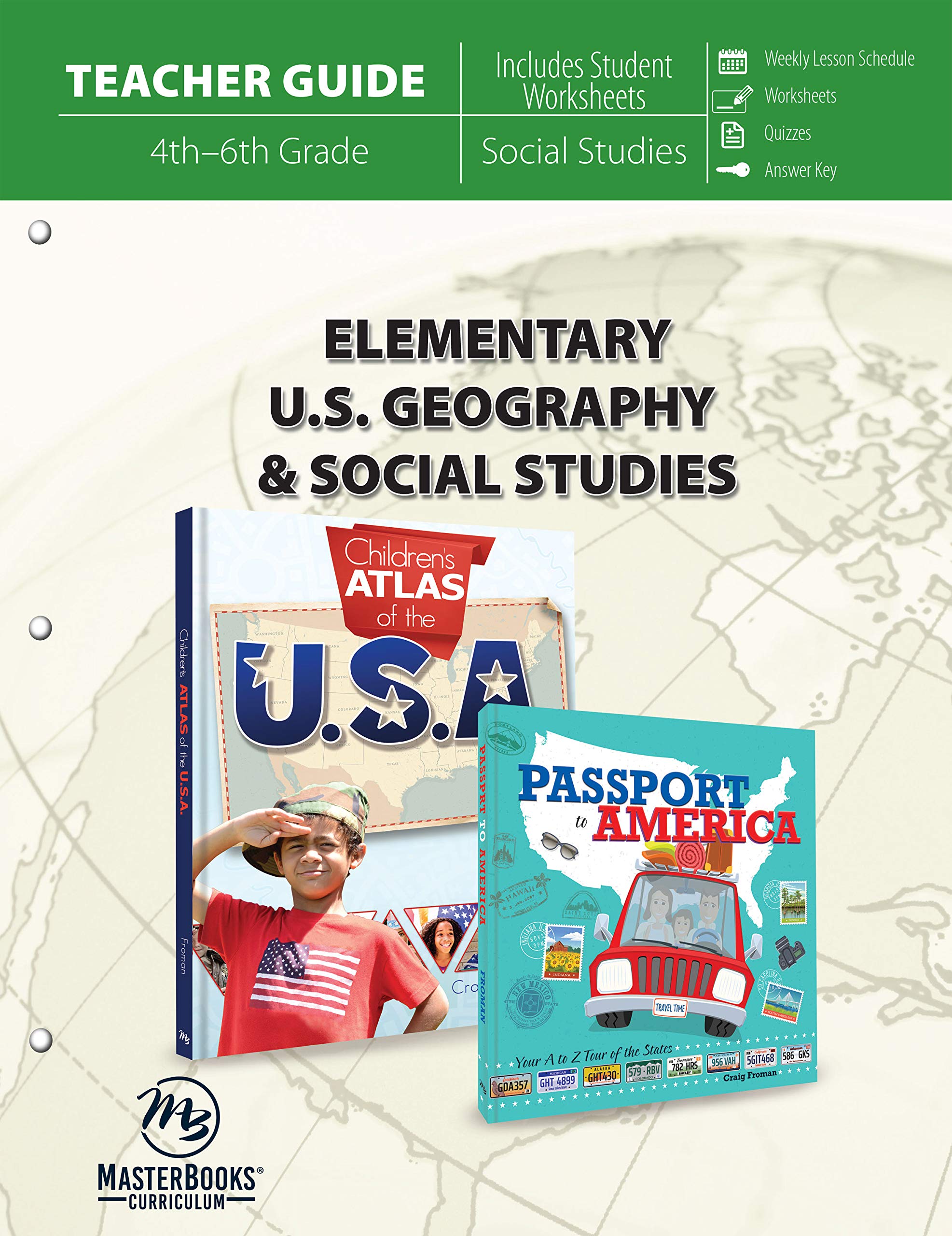 Elementary U.S. Geography & Social Studies (Teacher Guide),Used