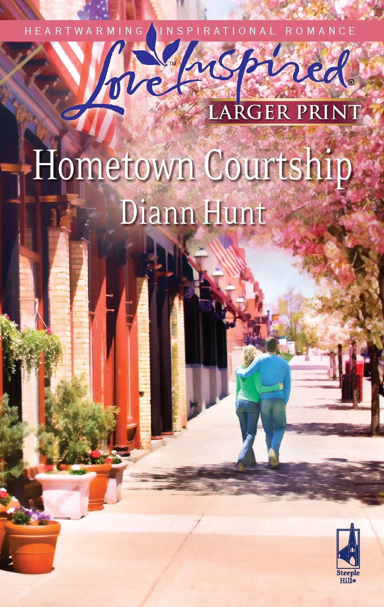 Hometown Courtship (Love Inspired Large Print),Used