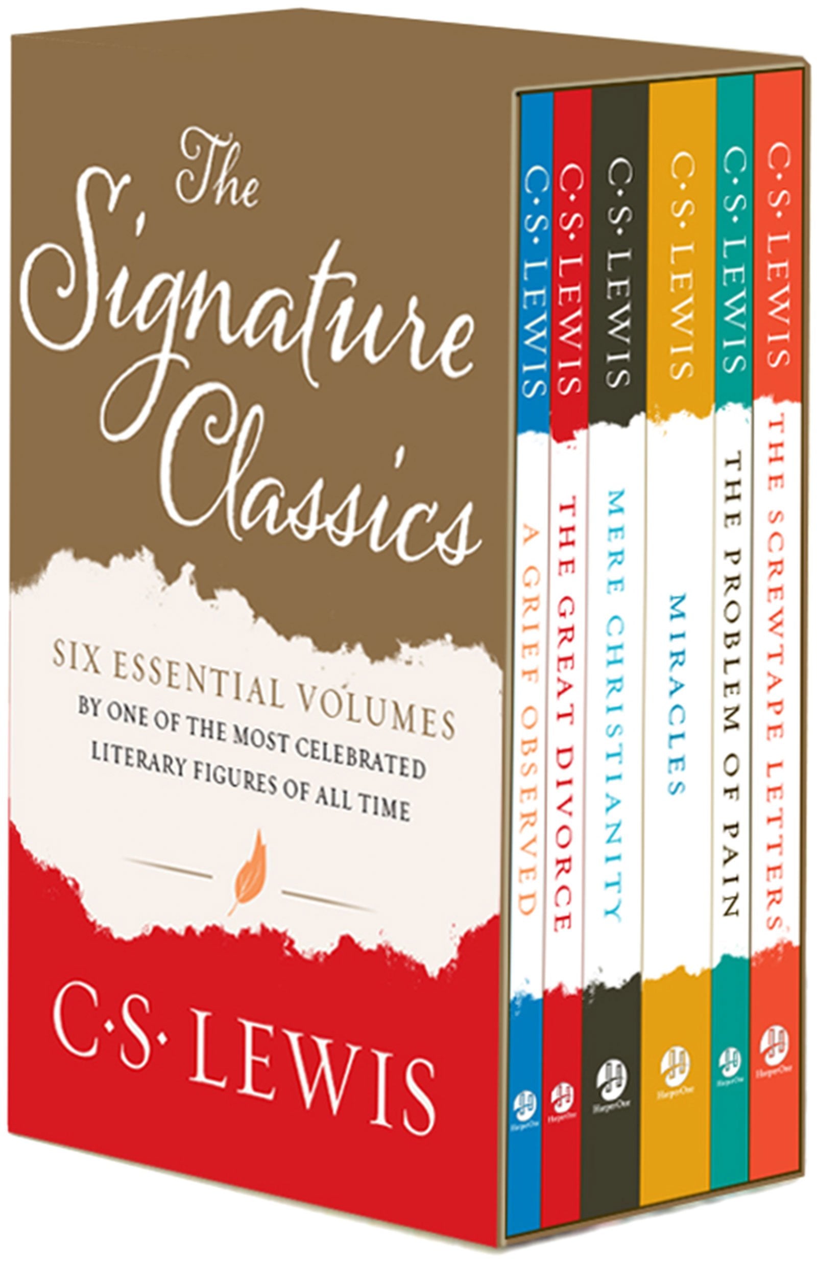 C. S. Lewis Signature Classics: Mere Christianity, The Screwtape Letters, A Grief Observed, The Problem of Pain, Miracles, and T,Used