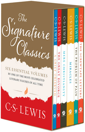 C. S. Lewis Signature Classics: Mere Christianity, The Screwtape Letters, A Grief Observed, The Problem of Pain, Miracles, and T,Used