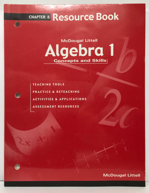 Algebra 1: Concepts And Skills: Resource Book Chapter 8,New