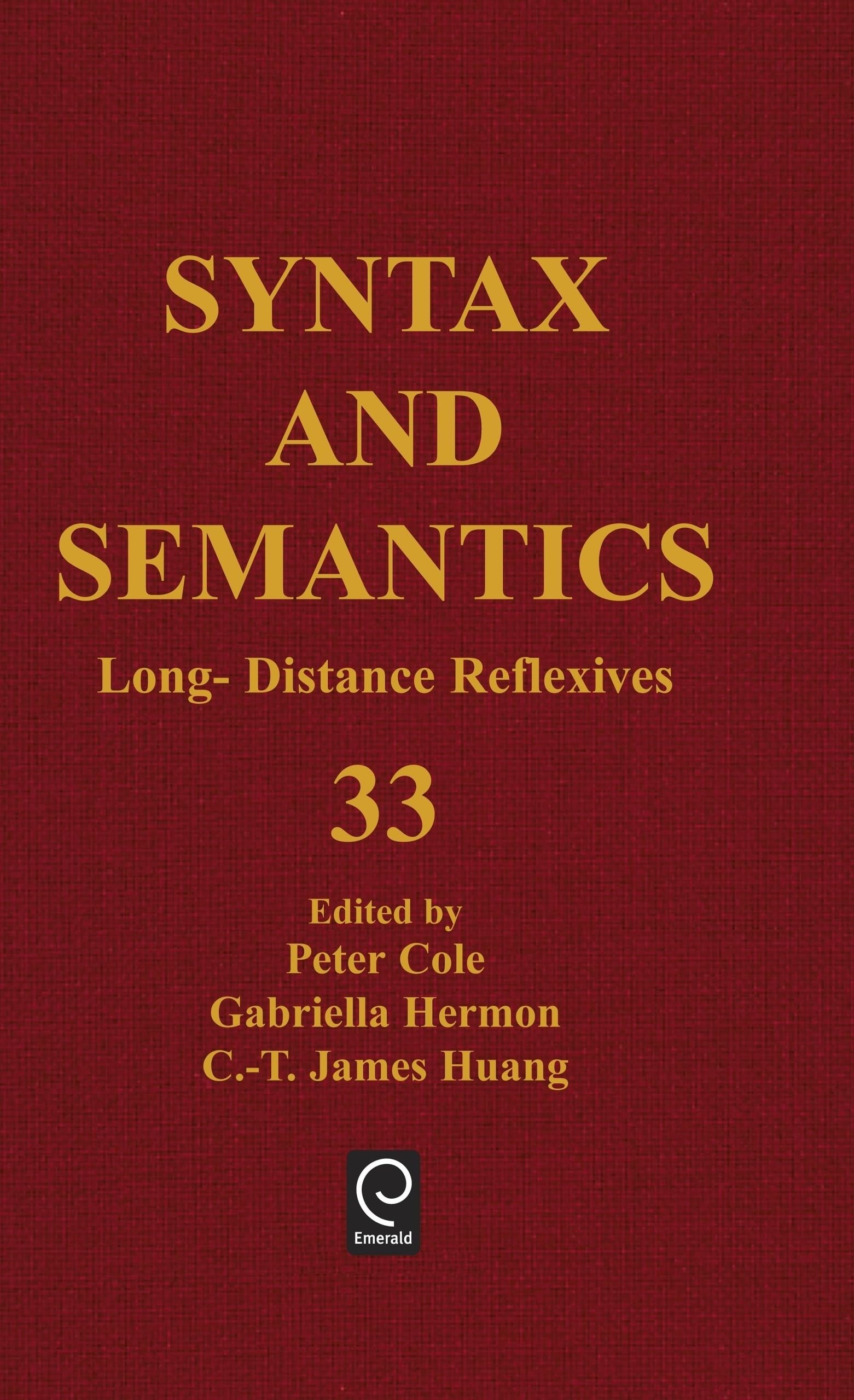 Syntax and Semantics: LongDistance Reflexives (33),Used