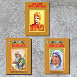 Biographies Of Great Personalities | Set Of 3 Books | Move Ahead Swami Vivekanand + Rabindranath Tagore + Mother Teresa