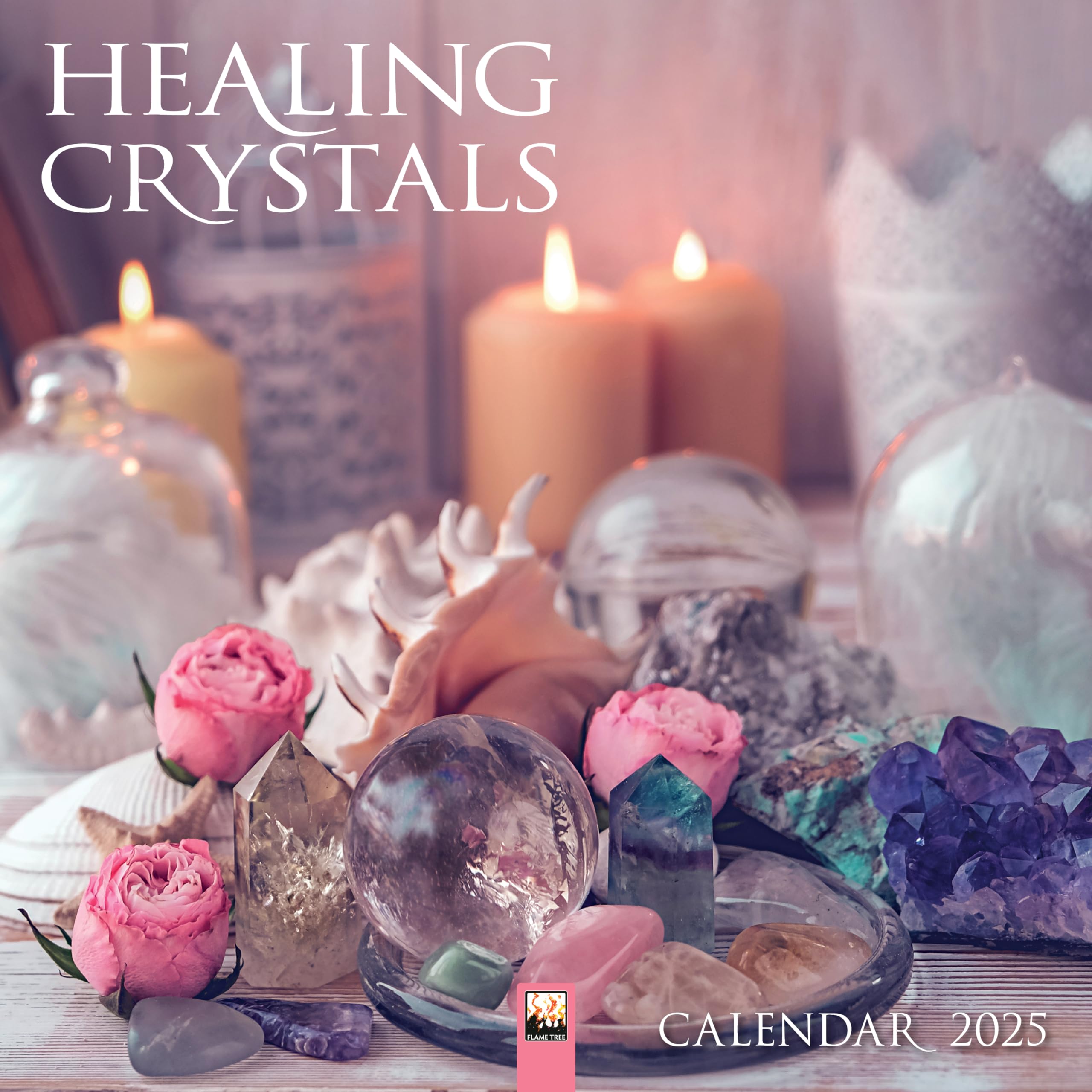 Healing Crystals Wall Calendar 2025 (Art Calendar),New