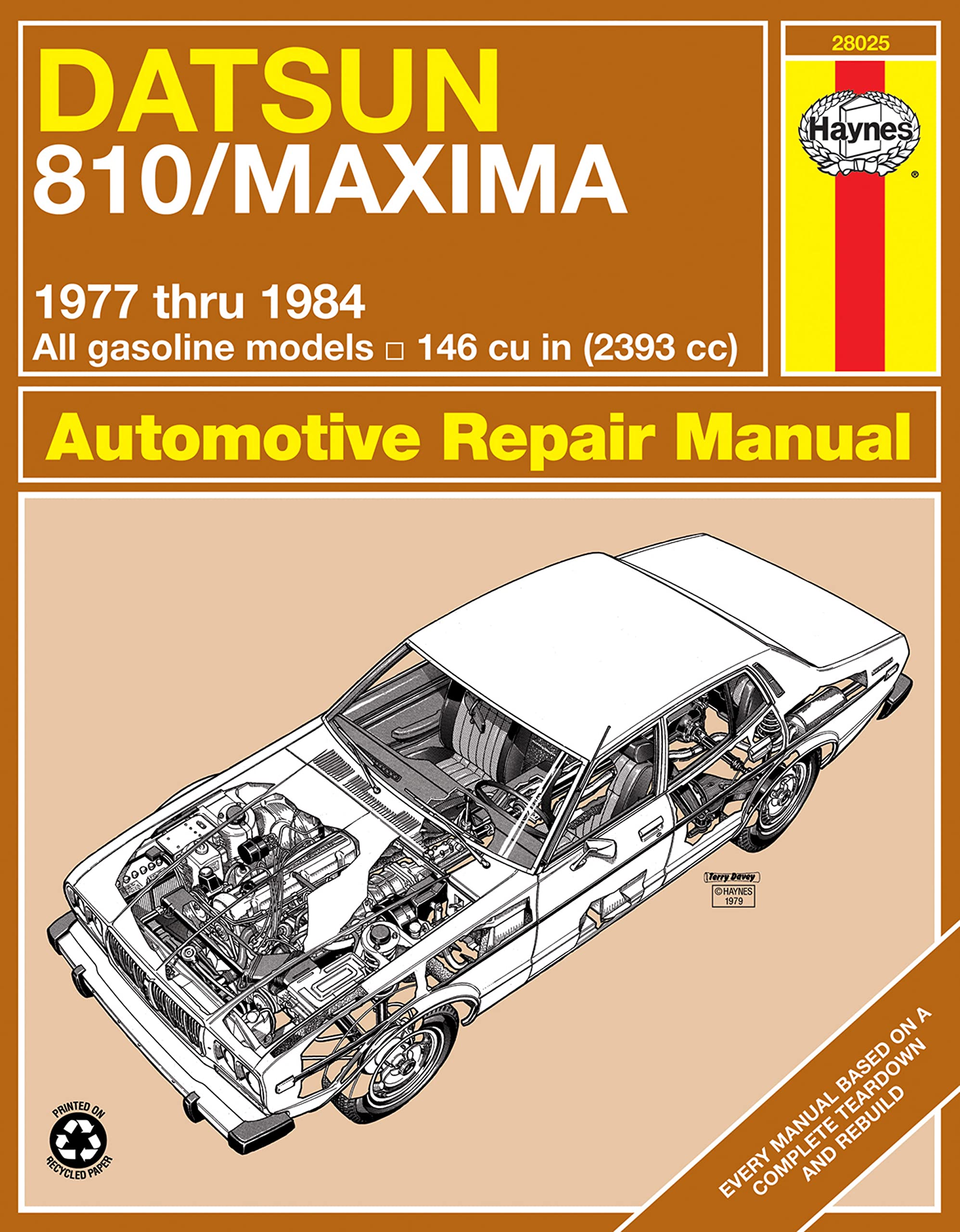 Datsun 810 & Maxima Sedan, Wagon & Coupe petrol (19771984) Haynes Repair Manual,Used