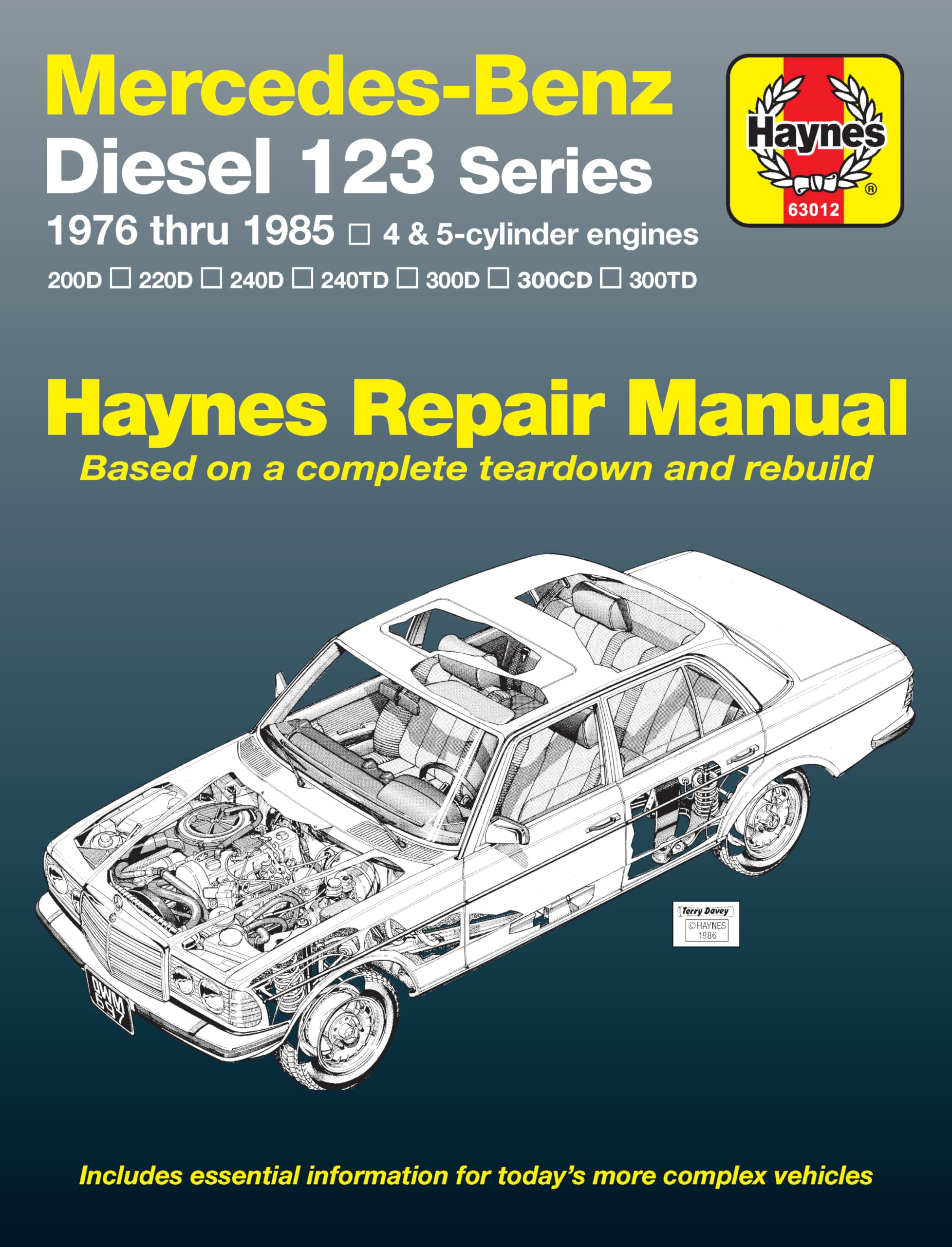 Mercedes Benz Diesel Automotive Repair Manual: 123 Series, 1976 thru 1985 (Haynes Repair Manual),Used