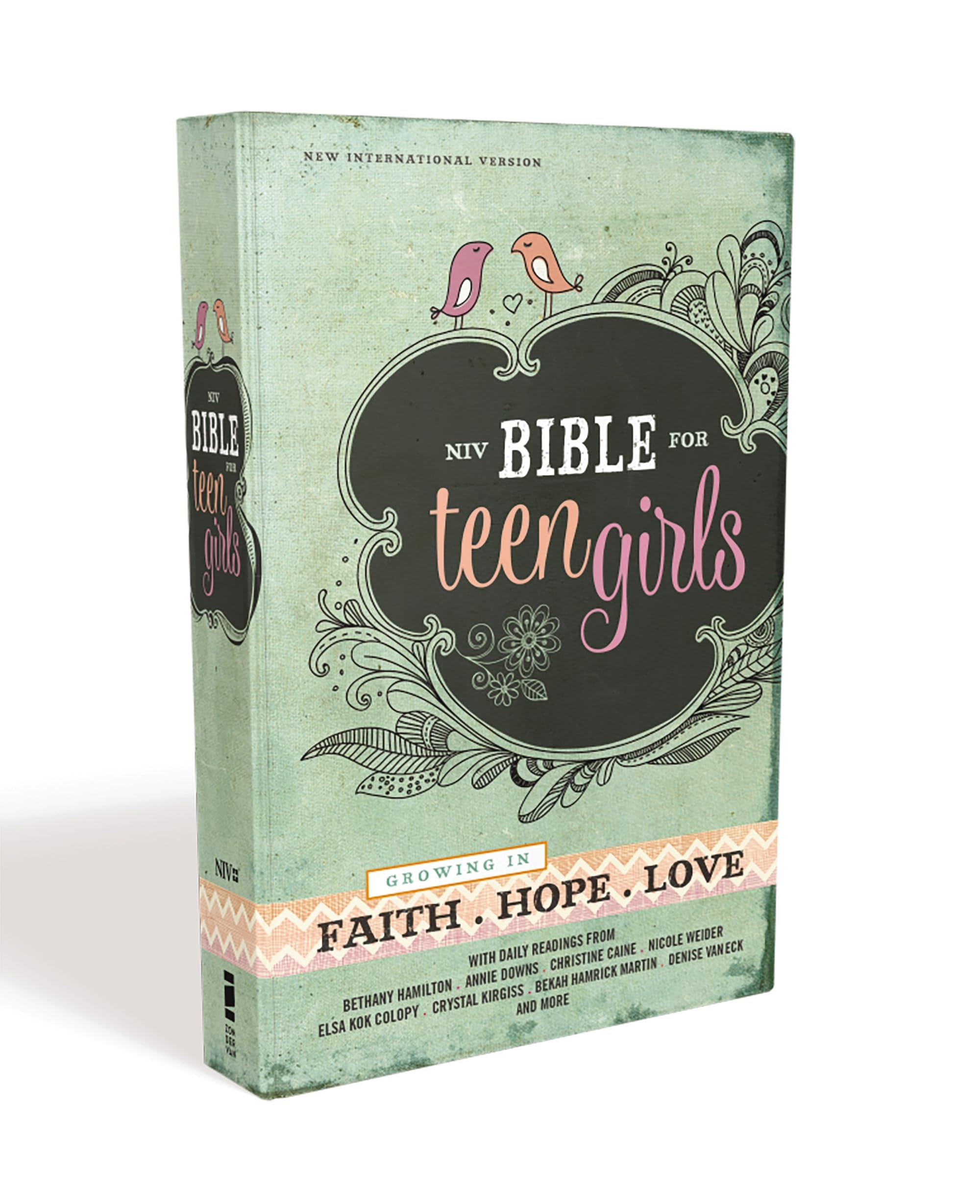Niv, Bible For Teen Girls, Hardcover: Growing In Faith, Hope, And Love,New