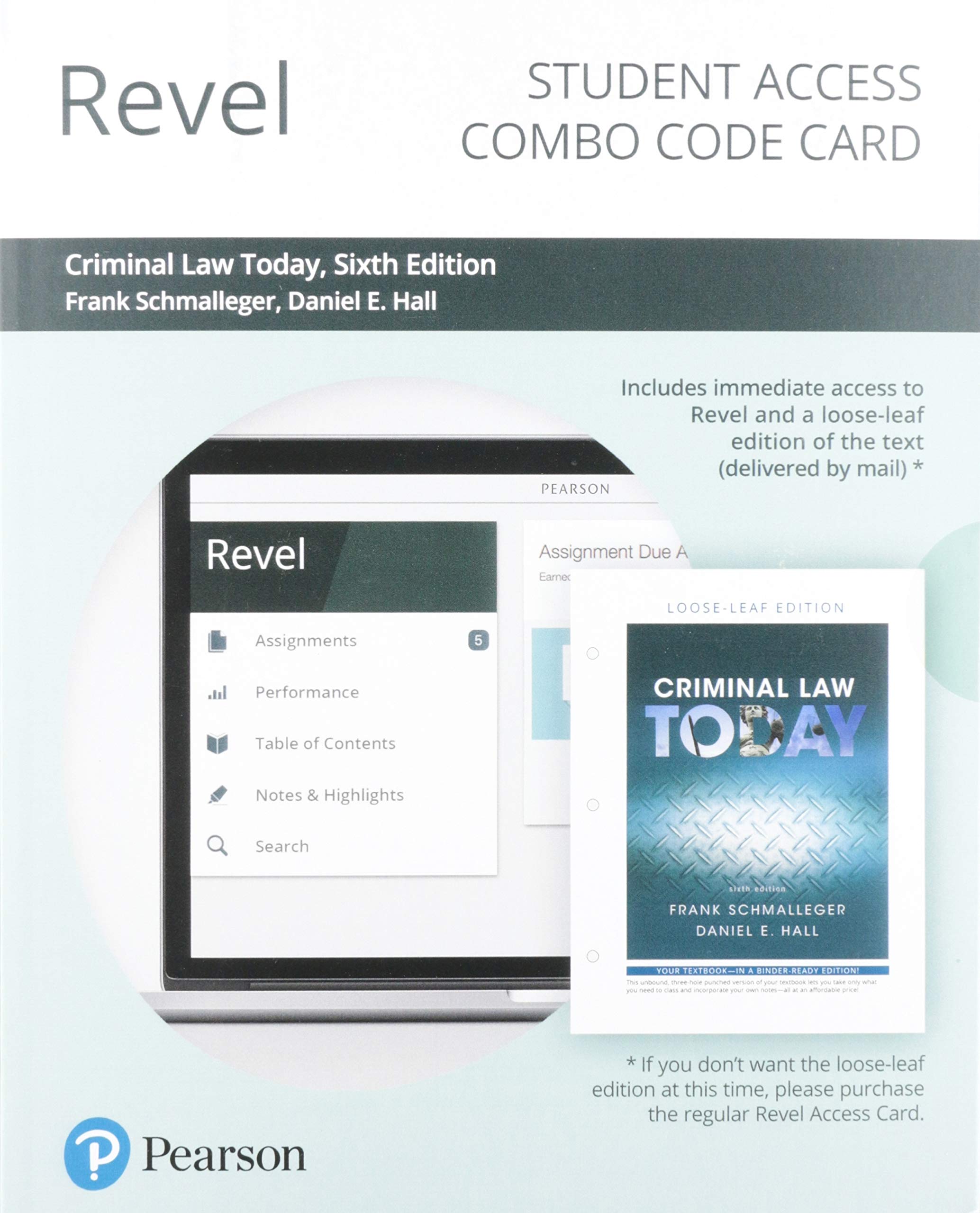 Criminal Law Today  Revel + Print Combo Access Code,Used