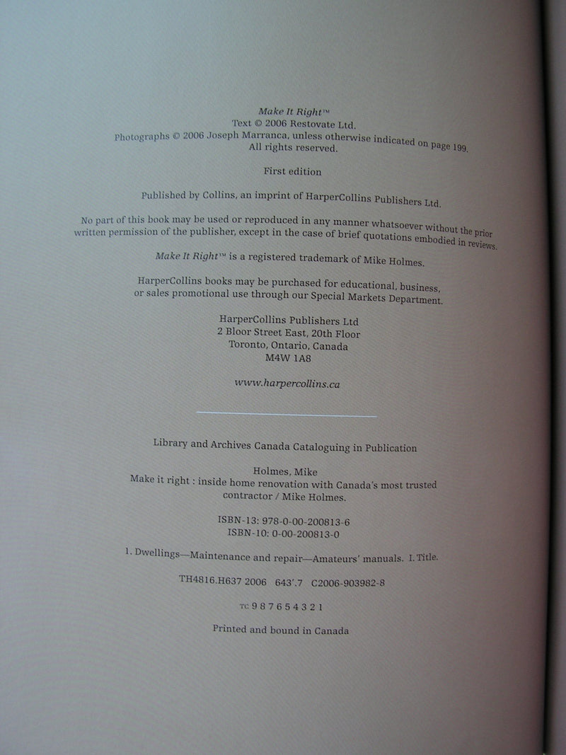 Make It Right Inside Home Renovation with Canada's Most Trusted Contractor,Used