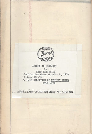 Archer in Jeopardy: The Doomsters, The ZebraStriped Hearse, & The Instant Enemy (Three Novels),Used