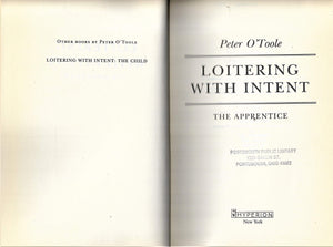 Loitering With Intent: The Apprentice,New