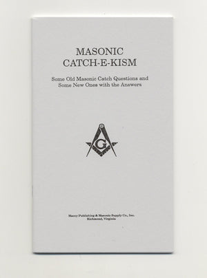 Masonic CatchEKism,Used