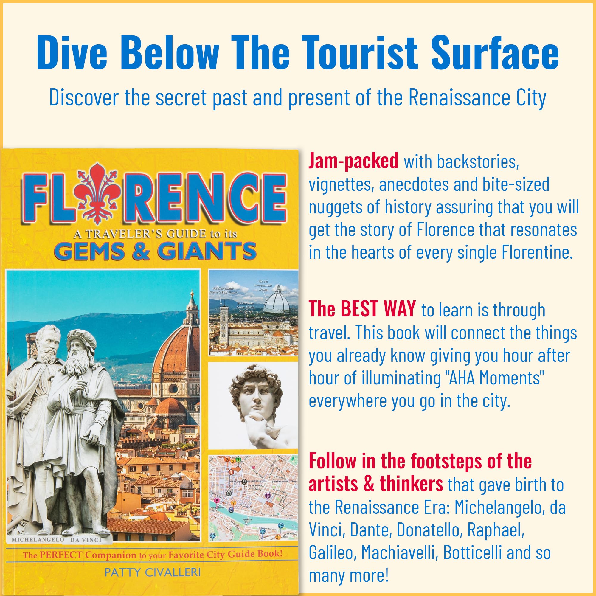 Florence Italy Travel Guide  Patty Civalleri  Spinner Board And Bookmark Included  Onthego Instant Planner  Italy Travel G
