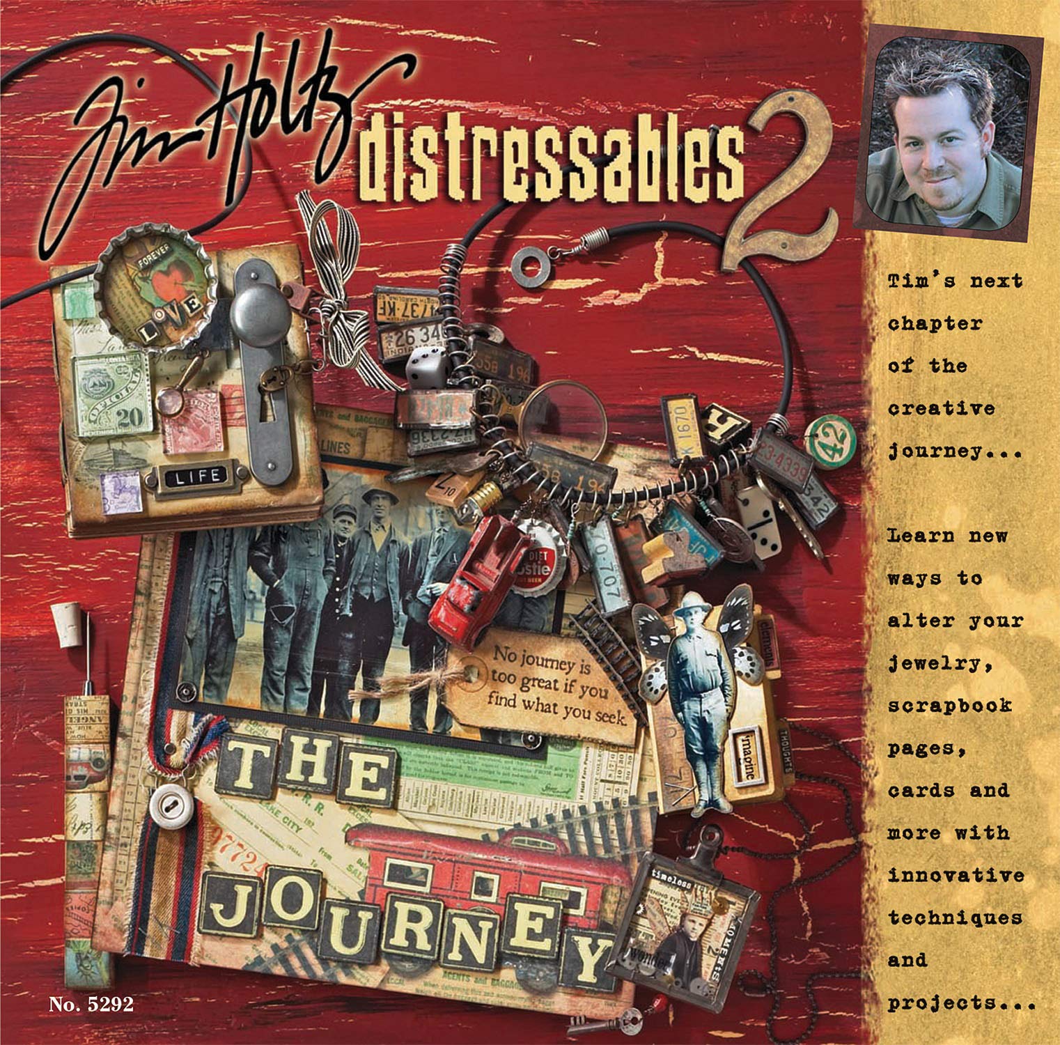 Tim Holtz Distressables 2: Tim's Next Chapter of the Creative Journey (Design Originals) Learn Innovative Techniques and Project,Used