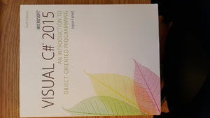 Microsoft Visual C# 2015: An Introduction to ObjectOriented Programming,Used