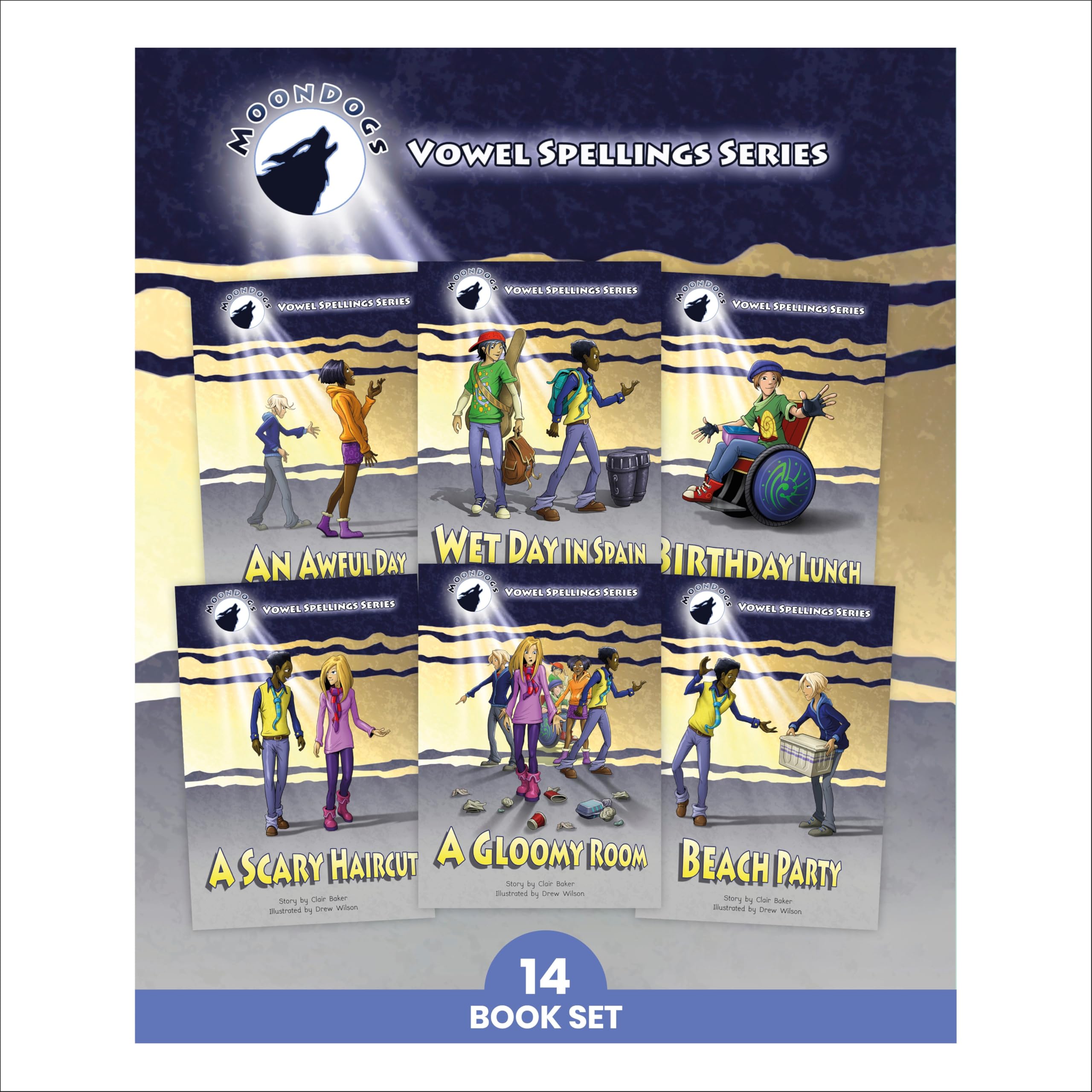 Phonic Books Moon Dogs Set 3 Vowel Spellings Decodable Books for Older Readers (Two Spellings for a Vowel Sound) (Phonic Books C