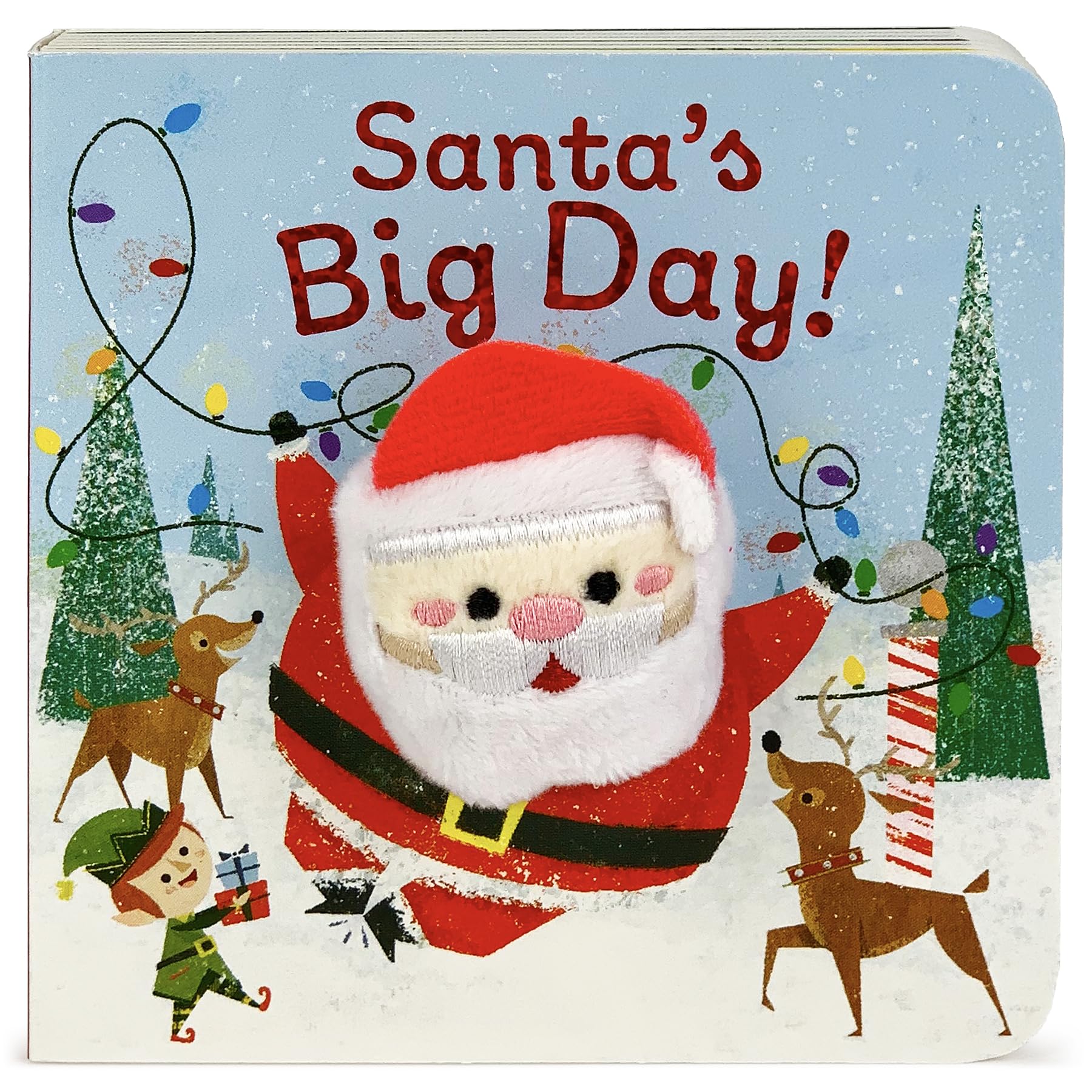 Santa's Big Day Finger Puppet Christmas Board Book Ages 04 (Finger Puppet Board Book),Used
