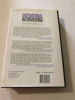 Motivational Interviewing: Preparing People for Change, 2nd Edition,New