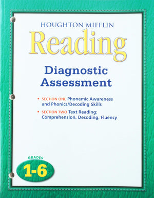 Houghton Mifflin Journeys: Diagnostic Assessment Grades 16,Used