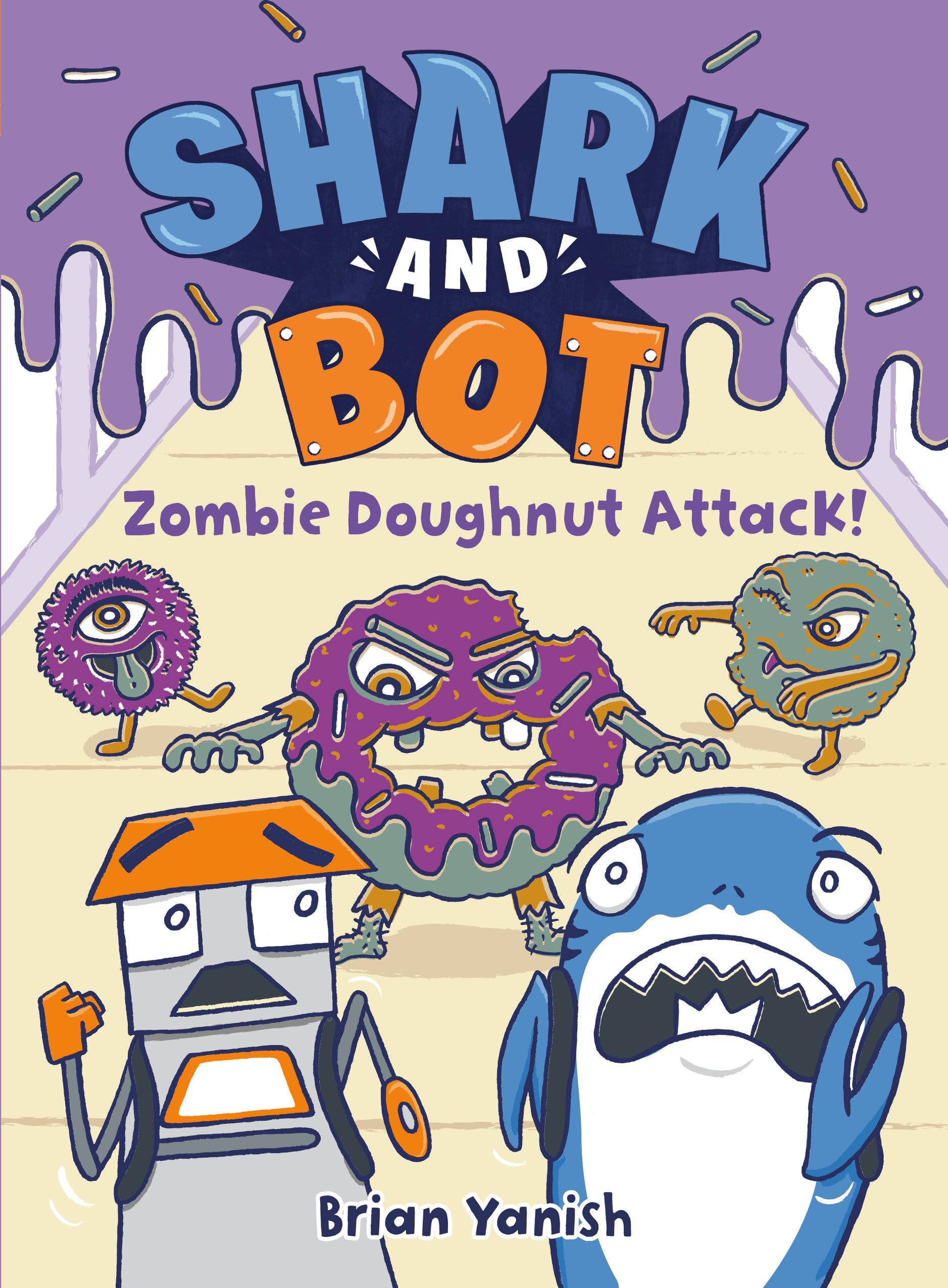 Shark And Bot #3: Zombie Doughnut Attack!: (A Graphic Novel),Used