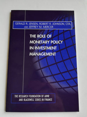 The Role Of Monetary Policy In Investment Management,New