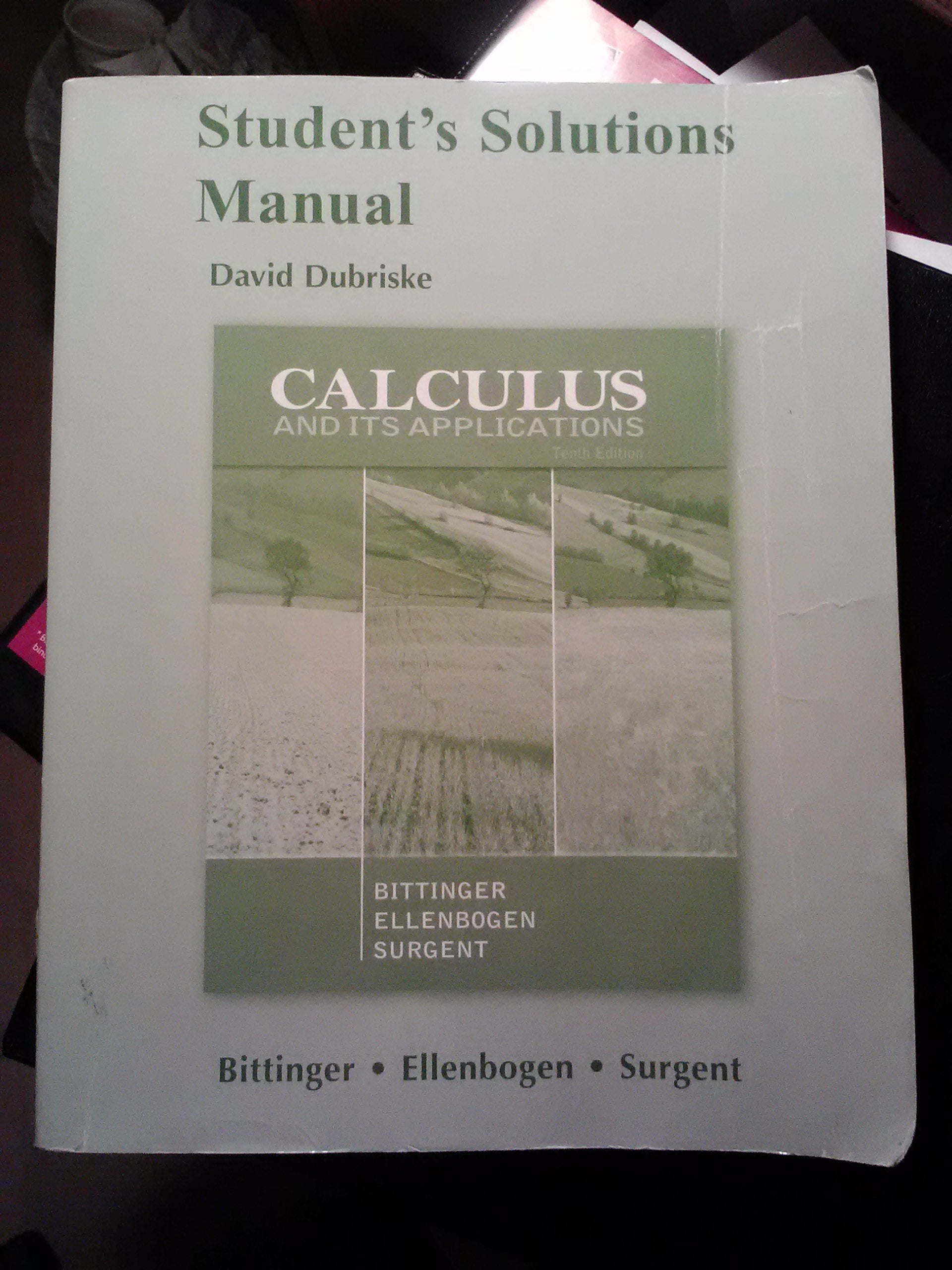 Student Solutions Manual for Calculus and Its Applications,Used