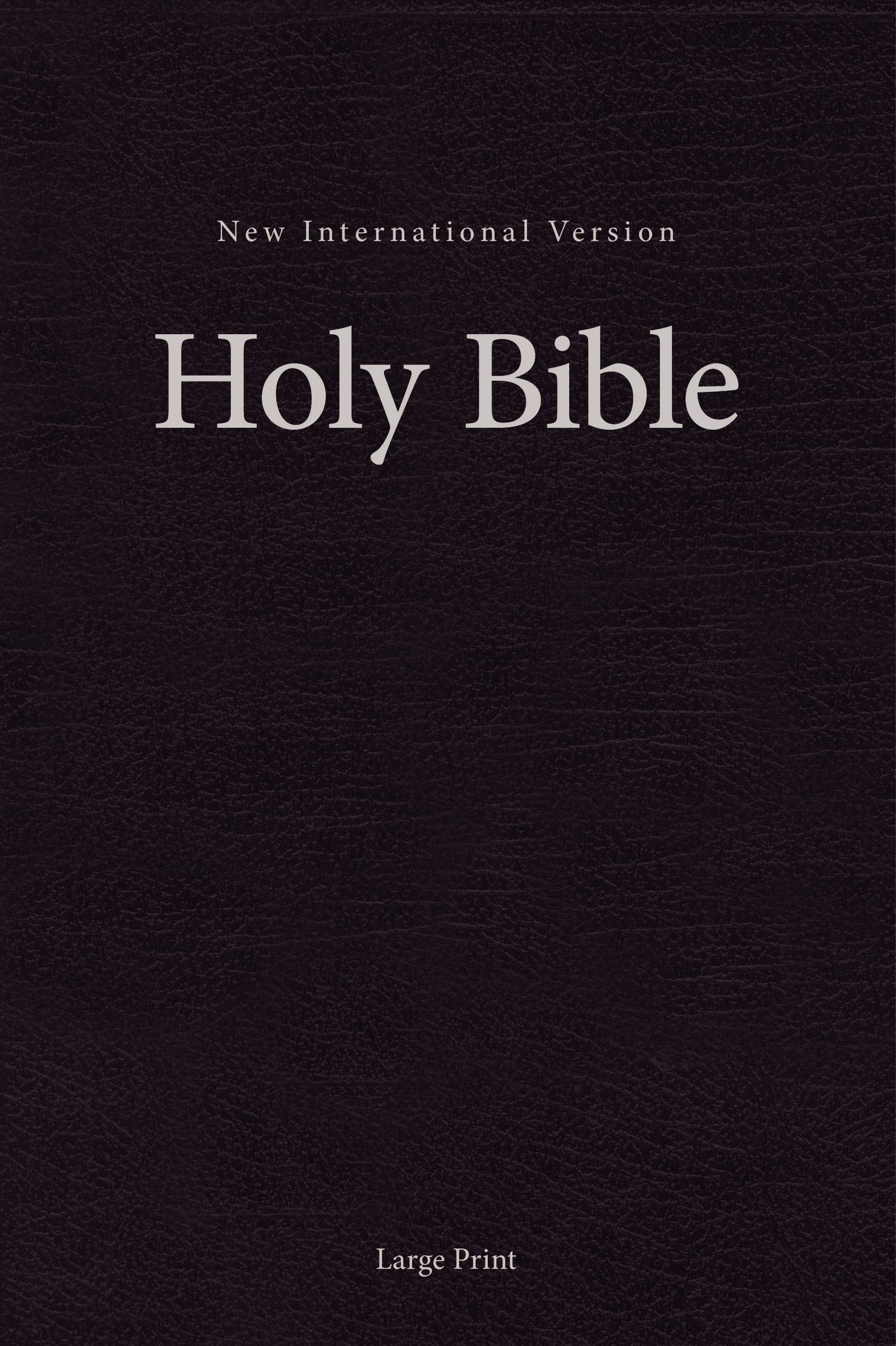NIV, SingleColumn Pew and Worship Bible, Large Print, Hardcover, Black,Used