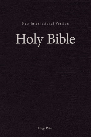 NIV, SingleColumn Pew and Worship Bible, Large Print, Hardcover, Black,Used
