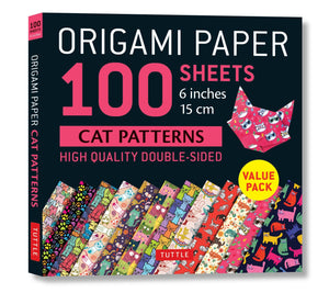 Origami Paper 100 sheets Cat Patterns 6  (15 cm): Tuttle Origami Paper: HighQuality DoubleSided Origami Sheets Printed with 12