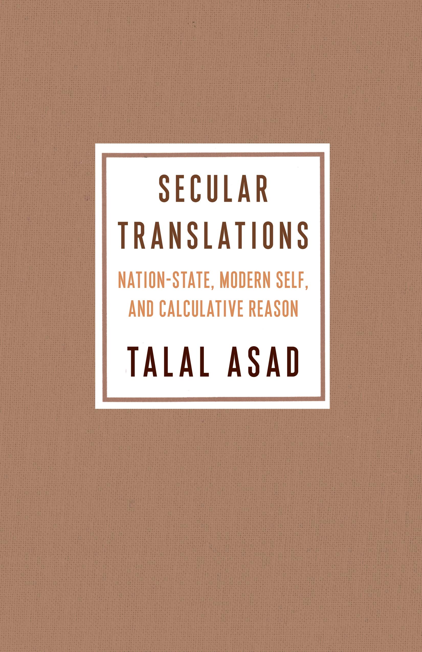 Secular Translations: NationState, Modern Self, and Calculative Reason (Ruth Benedict Book Series),New